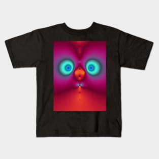 Cute fractal face one Kids T-Shirt